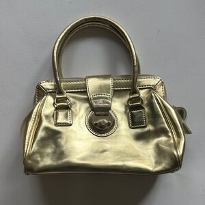 Liz Claiborne Metallic Gold Mini Bag